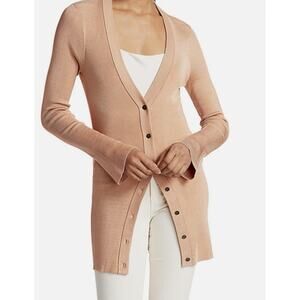 L'Agence Lucas longline cardigan tan M